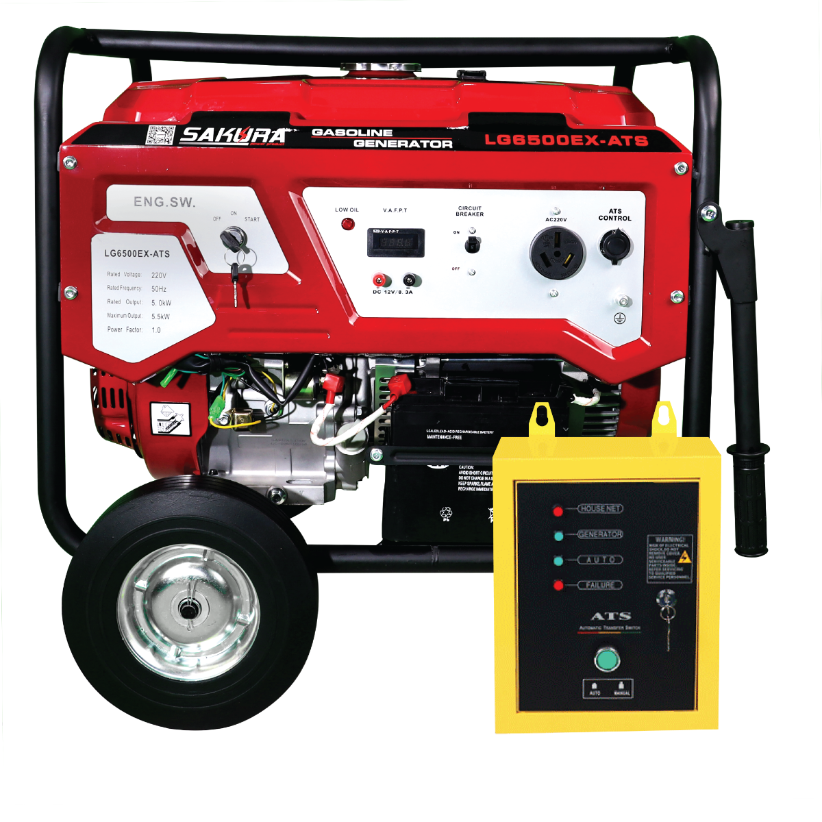Picture of 5.5 KW Sakura Auto Generator LG6500EX-ATS