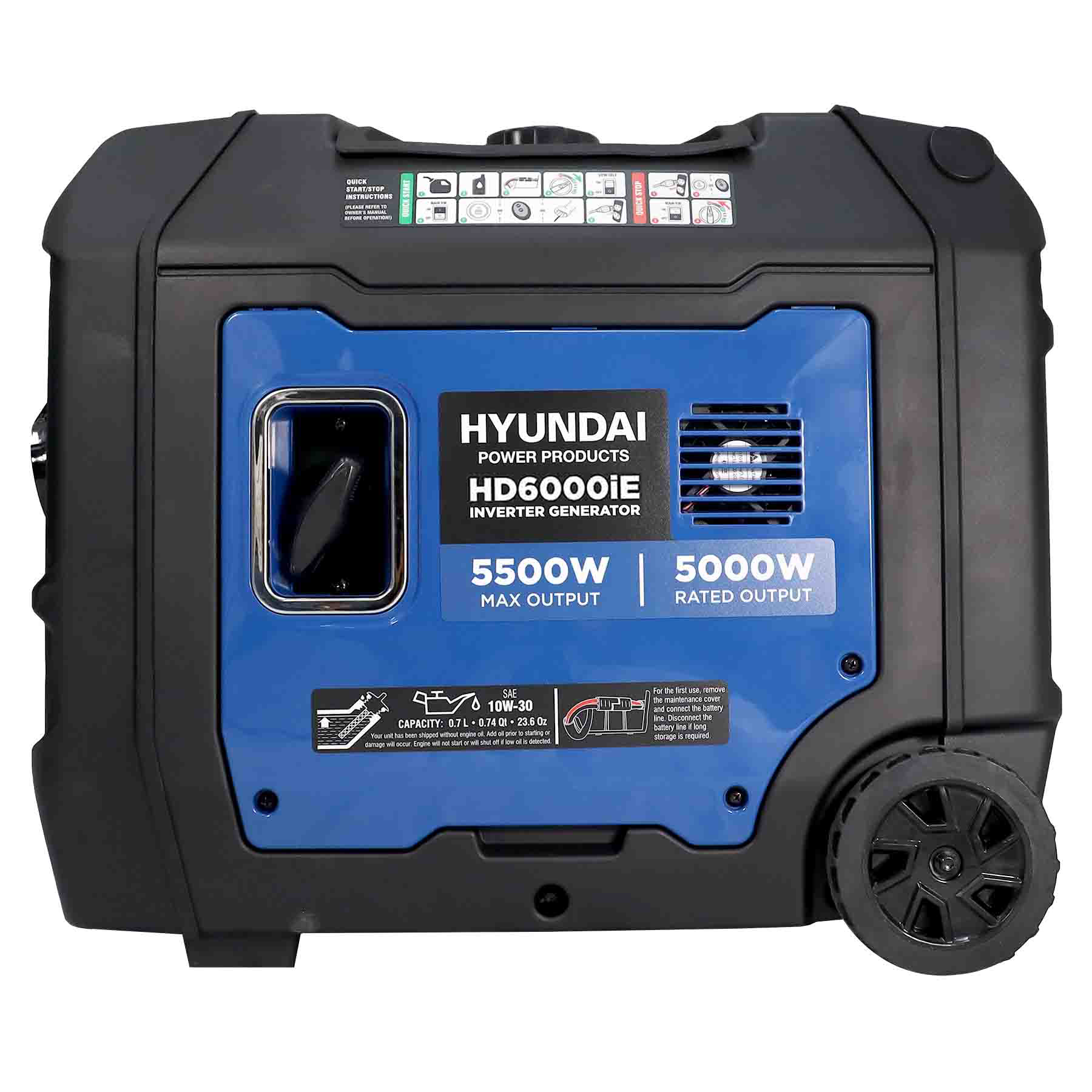 Picture of 5.5 KW HYUNDAI Inverter Generator HD6000iE