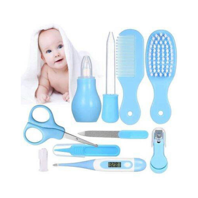Picture of 8pcs Convenient Daily Baby Nail Clipper Scissors Hair Brush Comb Manicure Care Kit,Baby Hair Brush,Baby Nail Scissors