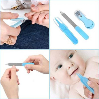 Picture of 8pcs Convenient Daily Baby Nail Clipper Scissors Hair Brush Comb Manicure Care Kit,Baby Hair Brush,Baby Nail Scissors