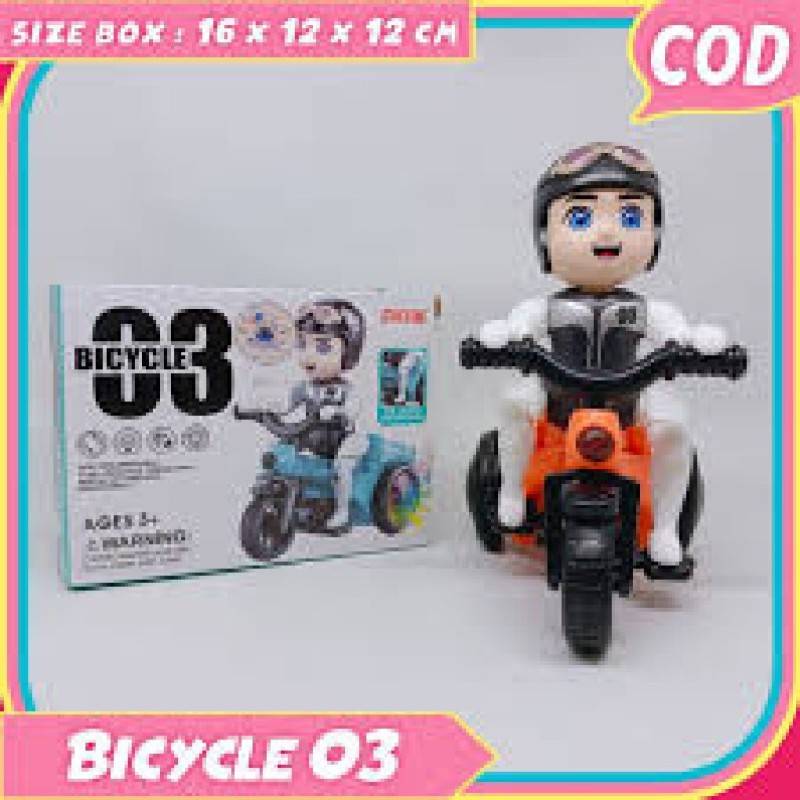Picture of Bicycle 03 Toy with Light Effects & Music - 360 Degree Rotation