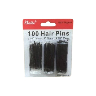 Picture of 100pcs U-shaped Bun Pin Clip JURA Black Wavy Salon Hair Grips pitching Pins-0.05