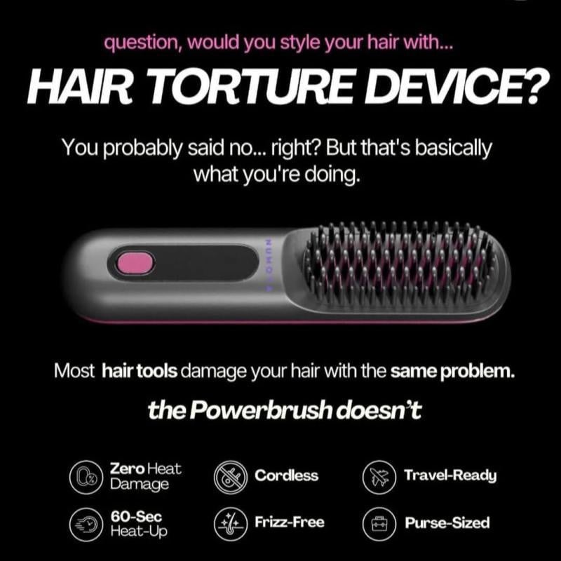 Picture of Electric Rechargeable Hair Straightening Brush