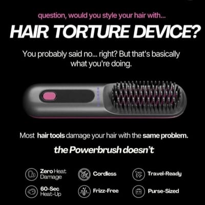 Picture of Electric Rechargeable Hair Straightening Brush
