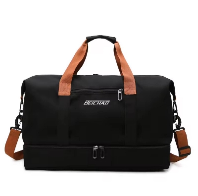 Picture of High Quality Oxford Fabric Travel Duffel Bag Gym Sport Fitness Bag With Shoes Compartment