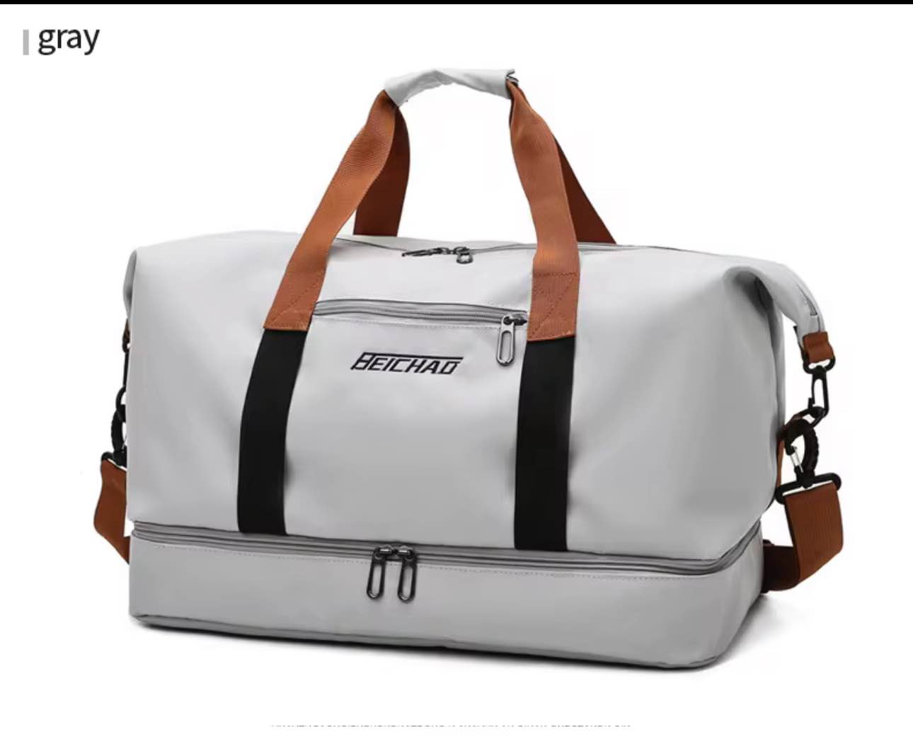 Picture of High Quality Oxford Fabric Travel Duffel Bag Gym Sport Fitness Bag With Shoes Compartment