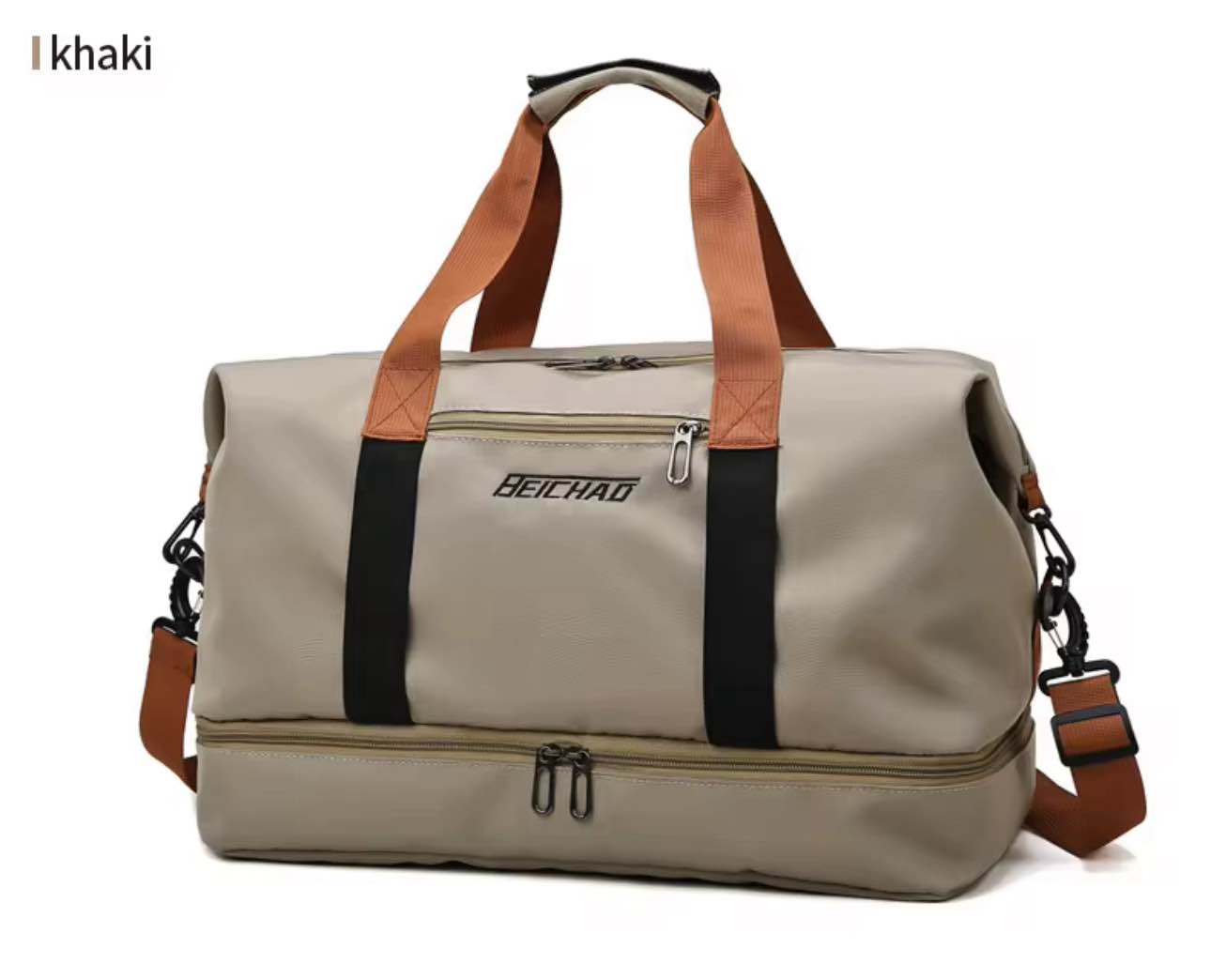 Picture of High Quality Oxford Fabric Travel Duffel Bag Gym Sport Fitness Bag With Shoes Compartment