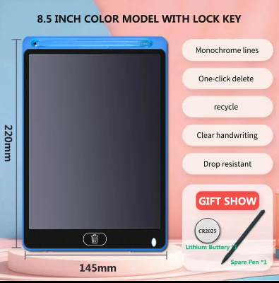 Picture of 8.5-Inch LCD Writing Tablet for Kids – Digital Drawing & Writing Board with Stylus Pen | Reusable & Portable Doodle Pad