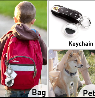Picture of Soft Silicone Protective Keychain Case for Apple AirTag – Colorful Waterproof Cover