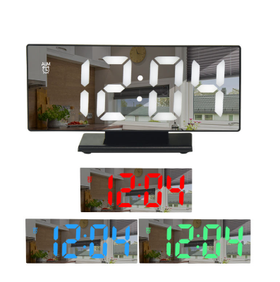 Picture of LED Digital Projection Alarm Clock – Ceiling Time Display, Dual Alarm, Snooze Function & Mirror Surface for Bedroom Use