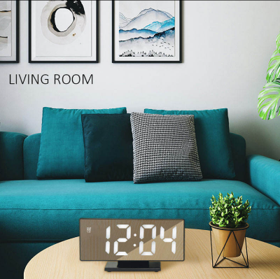 Picture of LED Digital Projection Alarm Clock – Ceiling Time Display, Dual Alarm, Snooze Function & Mirror Surface for Bedroom Use