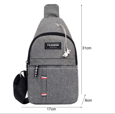 Picture of Men’s Fashion Crossbody Shoulder Bag – Lightweight Nylon Chest Sling Backpack for Samsung, Oppo, Xiaomi & More