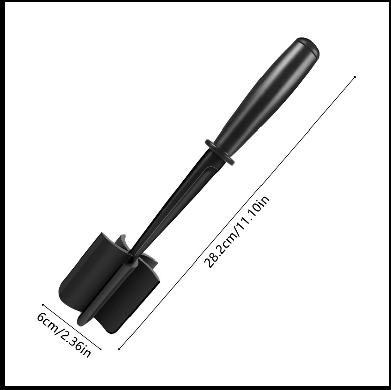 Picture of Heat-Resistant Nylon Meat Chopper – Non-Stick Ground Beef & Food Masher Tool with 5-Blade Design