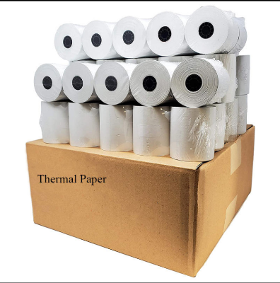 Picture of 57mm x 40mm Thermal Paper Roll – High-Quality POS & Credit Card Machine Receipt Paper (Non-Fading, Smooth Print)