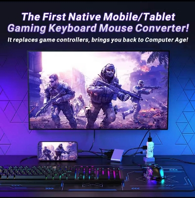 Picture of M9 Gaming Keyboard and Mouse 5 in 1 Combo Pack LED Backlit Wired Keyboard for Tablet Mobile Game