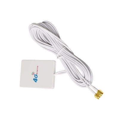 Picture of 4G LTE External Antenna 698-2700MHz Indoor Panel Antenna SMA Male Connector For 3G 4G LTE WIFi Router Modem 2M3M Cable