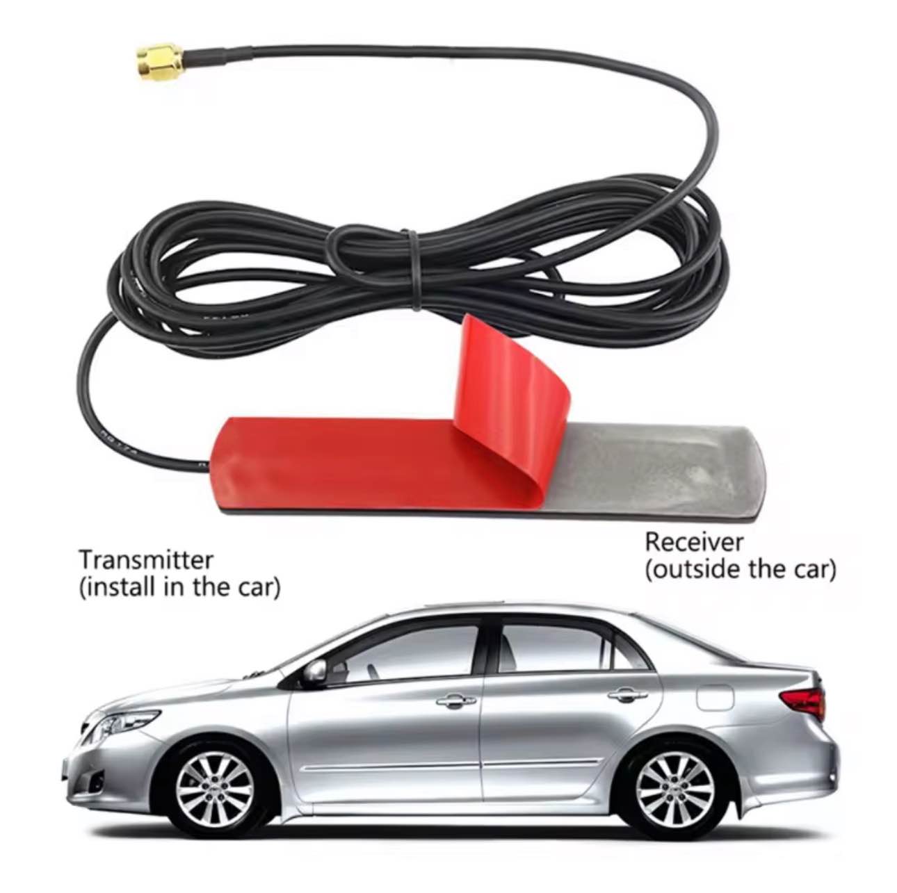 Picture of 4G Outdoor Antenna 900-1800 MHz GSM Patch Antenna with SMA 2m cable
