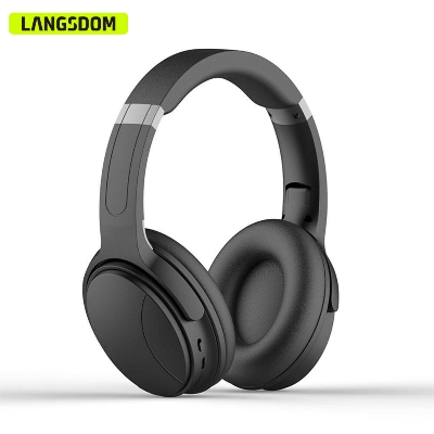 Picture of Langsdom HBN30 Stable Connection Wireless Wired Available Wireless Over Ear Headset Audio Bluetooth V5.1 Folding Adjustable Bluetooth Headphone