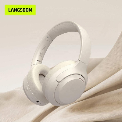 Picture of Langsdom HBN07 4-Mic ANC Noise Cancelling Stereo Over-Ear Headphones Wireless Audifonos Bluetooth Headset With 70h Music Time