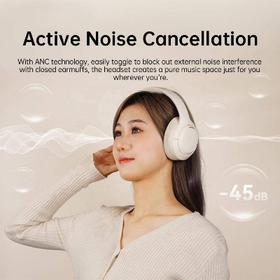 Picture of Langsdom HBN07 4-Mic ANC Noise Cancelling Stereo Over-Ear Headphones Wireless Audifonos Bluetooth Headset With 70h Music Time