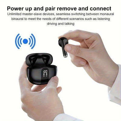 Picture of Noise Cancelling Auriculares Bluetooth Earbuds LED Digital Display Air Earphone ENC Wireless Earbuds In-ear Headphones