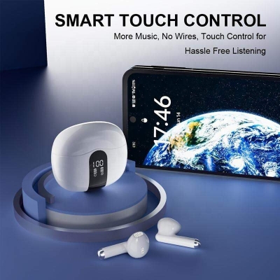 Picture of Noise Cancelling Auriculares Bluetooth Earbuds LED Digital Display Air Earphone ENC Wireless Earbuds In-ear Headphones