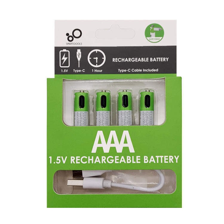 Picture of Smartoools RB40 AAA 750mWh 1.5V Lithium-Ion Type-C Rechargeable Batteries 2/4 Pcs