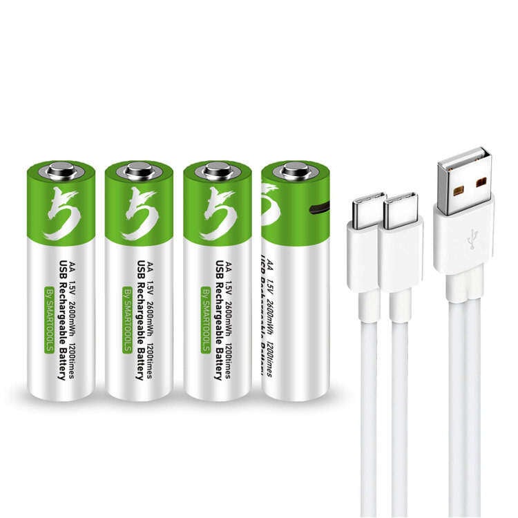 Picture of Smartoools RB40 AAA 750mWh 1.5V Lithium-Ion Type-C Rechargeable Batteries 2/4 Pcs