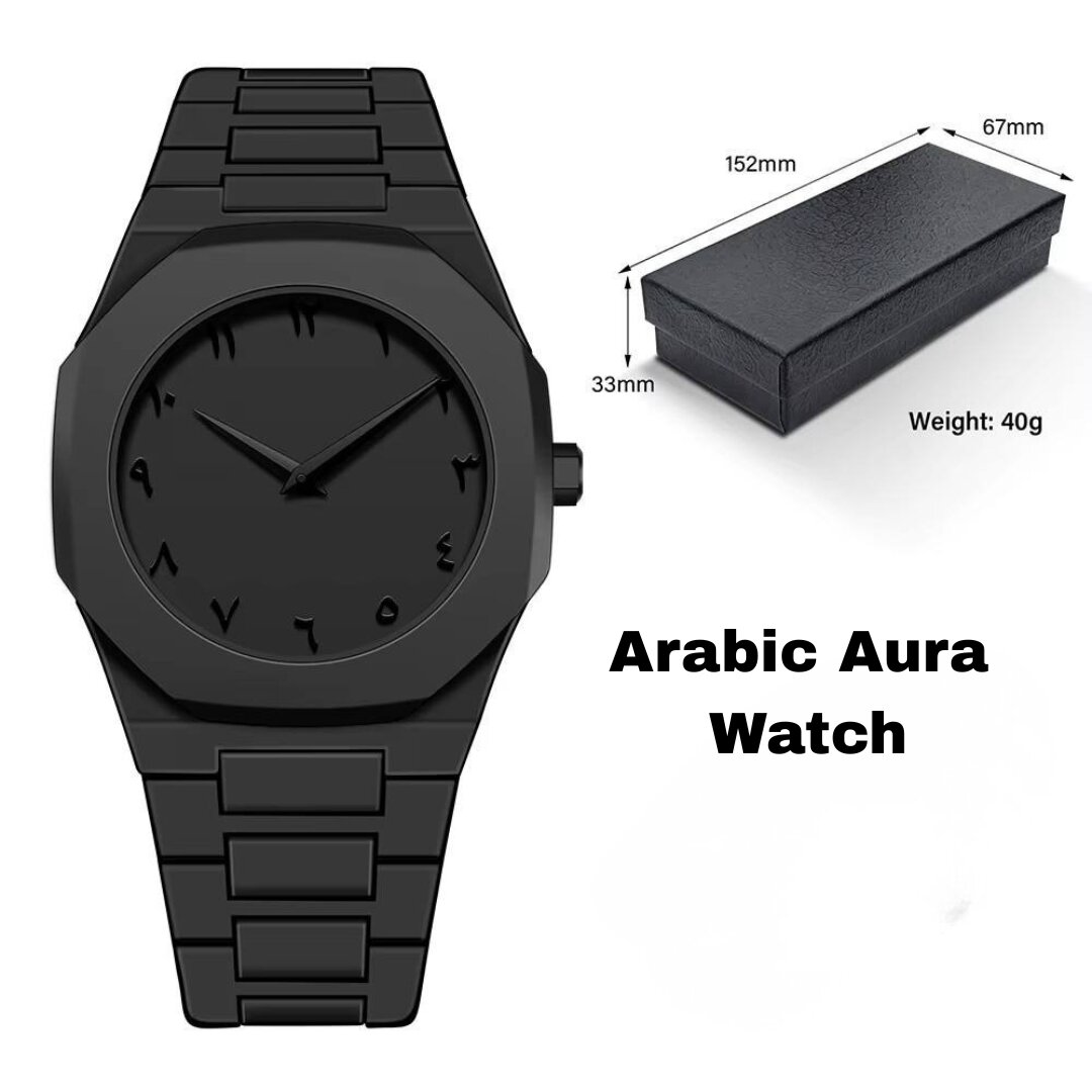 Picture of Men's Arabic Numeral Quartz Watch PC Plastic Material- Aura Arabic Watch - White