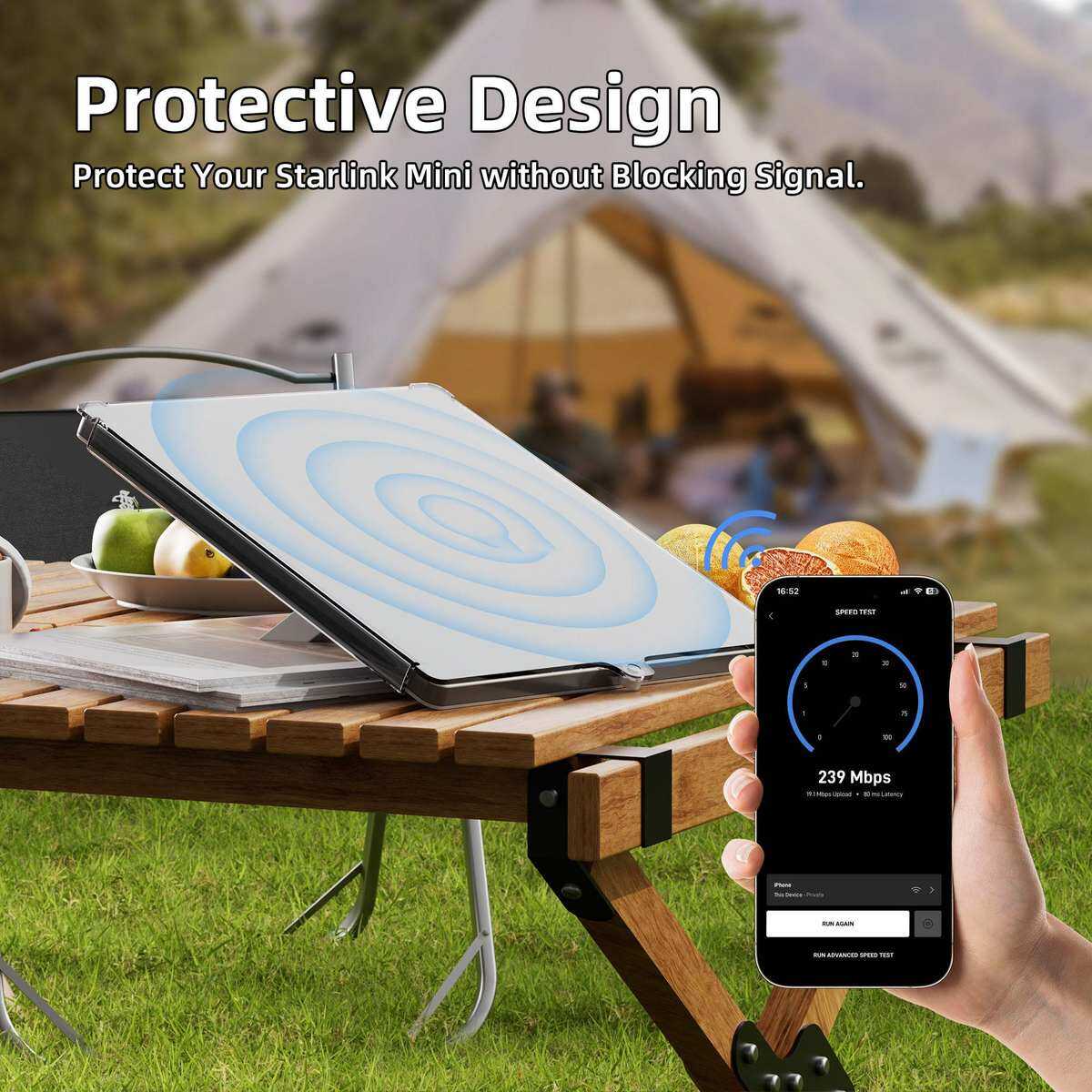 Picture of Premium Transparent PC Protective Cover for Starlink Mini Outdoor Case Starlink Mini case with Shockproof Design