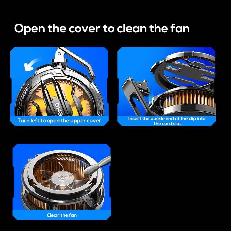 Picture of Memo CX07 Semiconductor Mobile Phone Cooler Radiator With Strong Cooling Magnetic and Rotatable Clip