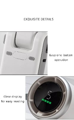 Picture of Hot Sale Mini Foldable Turbo Fan - 13550RPM Motor, 5 Gear Wind, 180° Fold, 3 - in - 1 Multifunction, LED Indicator, Type C