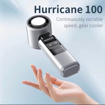 Picture of Cooling Fan K801 Handheld Fan 199 Speed Levels -4000mah Battery - Digital Display Portable Rechargeable Turbo Fan
