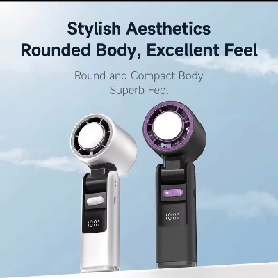 Picture of Cooling Fan K801 Handheld Fan 199 Speed Levels -4000mah Battery - Digital Display Portable Rechargeable Turbo Fan