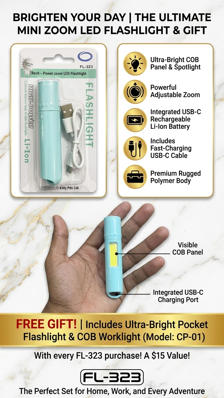 Picture of Powerful Long Range LED Rechargeable Torch Light – 3 Lighting Modes, High Power Flashlight for Camping, Security & Emergency Use, Powerful Rechargeable Torch, Long Range Torch Light, LED Flashlight, Rechargeable Flashlight, 3 Modes Torch, High Power Torch, Super Bright LED Torch, Emergency Torch Light