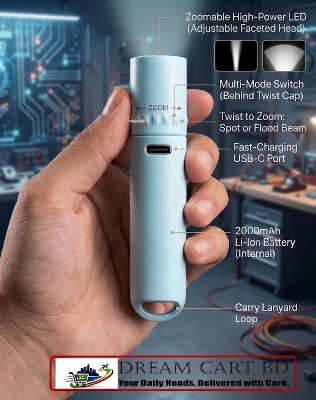 Picture of Powerful Long Range LED Rechargeable Torch Light – 3 Lighting Modes, High Power Flashlight for Camping, Security & Emergency Use, Powerful Rechargeable Torch, Long Range Torch Light, LED Flashlight, Rechargeable Flashlight, 3 Modes Torch, High Power Torch, Super Bright LED Torch, Emergency Torch Light