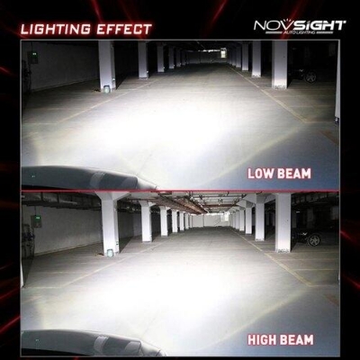 Picture of NovSight F03X LED. 1 Year Warranty. (H4 Socket)(1piece)(30W/ 7400LM)(White Light)(High/Low Beam). For Motorcycle. Authorized Seller In Bangladesh