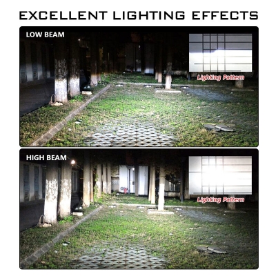 Picture of NovSight F03X LED. 1 Year Warranty. (H4 Socket)(1piece)(30W/ 7400LM)(White Light)(High/Low Beam). For Motorcycle. Authorized Seller In Bangladesh