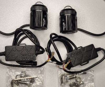 Picture of FNM M1 LED Fog Light (2 pieces). 1 Year Warranty. Brightest Light in Market. (Two Color : White and Yellow)(30W/3000LM per pair)(High/Low Beam). Authorized Seller In Bangladesh