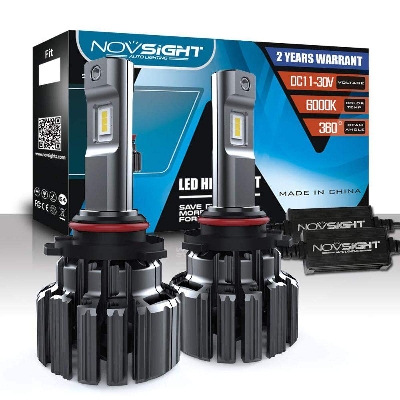 Picture of NovSight F03 LED. 1 Year Warranty. (9005 Socket)(2pieces)(70W/ 15000LM Pair)(White 6000K). For Car Only. Authorized Seller In Bangladesh