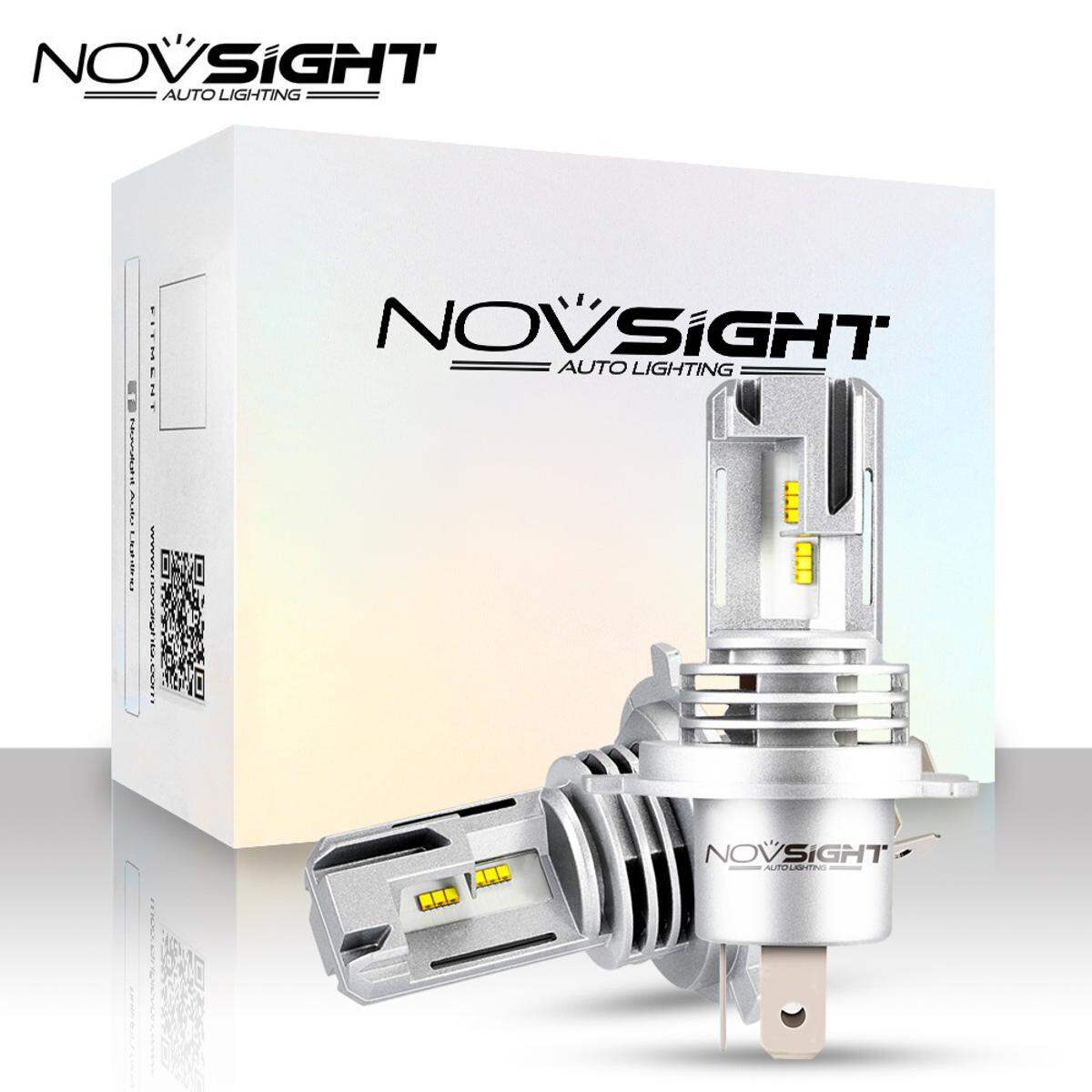 Picture of Novsight N30S LED. 1 Year Warranty. (H4 socket)(2pieces)(55W/12000LM per pair)(White 6000K)(High/Low Beam). For Car Only. Authorized Seller In Bangladesh