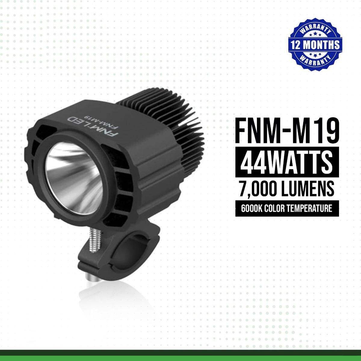 Picture of FNM-M19 LED Fog Light. 1 Year Warranty. Authorized NovSight Seller In Bangladesh. (2 Pieces) (44W/7000LM per pair), White 6000K