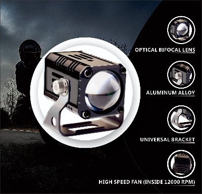 Picture of FNM F1 PLUS LED Fog Light (2 pieces). 1 Year Warranty. Brightest Light in Market. (Two Color : White and Yellow)(40W/4500LM per pair)(High/Low Beam). Authorized Seller In Bangladesh