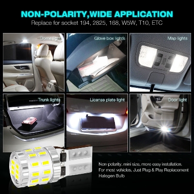 Picture of FNM T10 PARKING LED LIGHT. 1 Year Warranty. (1 pieces)(T10 Socket)(3W/300 Lumen)(White Light). For Car & Motorcycle. Authorized Seller In Bangladesh