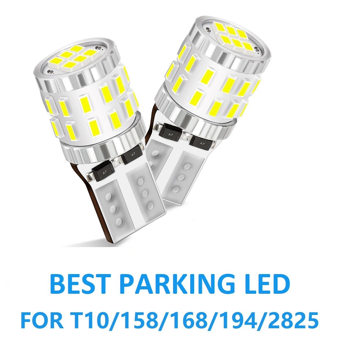 Picture of FNM T10 PARKING LED LIGHT. 1 Year Warranty. (T10 Socket)(2 pieces)(3W Each Light)(300 Lumen/ Watt)(White Light). For Car & Motorcycle. Authorized Seller In Bangladesh