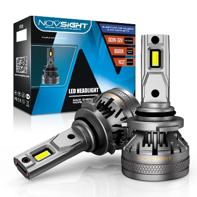 Picture of Novsight N37 LED. 1 Year Warranty (9005 Socket)(2pieces)(120W/ 22000LM per pair)(White 6500K). Most Brightest Powerful LED- For Car only. Authorized Seller In Bangladesh