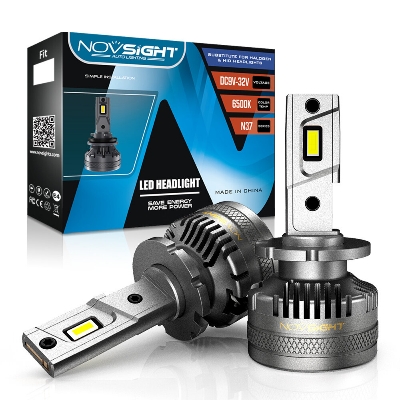 Picture of Novsight N37 PROJECTION LED. 1 Year Warranty. (D Socket)(2pieces)(120W/ 22000LM per pair)(White 6500K). For Car only. Authorized Seller In Bangladesh