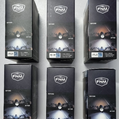 Picture of FNM M8 LED White Light. 1 Year Warranty. (H4 Socket)(1piece)(30W/ 3200LM)(White Light)(High/Low Beam). For Motorcycle. Authorized Seller In Bangladesh