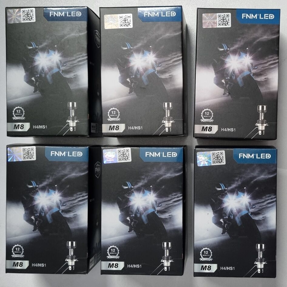 Picture of FNM M8 LED Yellow + White Light. 1 Year Warranty. (H4 Socket)(1piece)(30W/ 3200LM)(Yellow + White Light)(High/Low Beam). For Motorcycle. Authorized Seller In Bangladesh