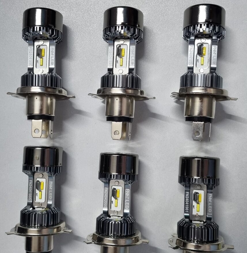 Picture of FNM M8 LED Yellow + White Light. 1 Year Warranty. (H4 Socket)(1piece)(30W/ 3200LM)(Yellow + White Light)(High/Low Beam). For Motorcycle. Authorized Seller In Bangladesh